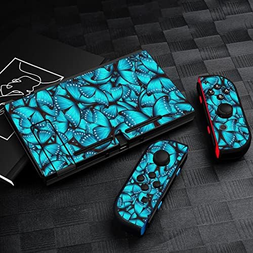 Naljepnice s naljepnicama plavog leptira Monarch Cover skin Protective FacePlate za Nintendo Switch