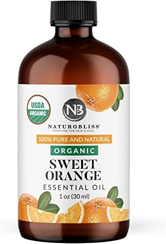 Naturobliss Organic Slatko narančasto esencijalno ulje, čisto terapijsko razred, vrhunsko kvalitetno
