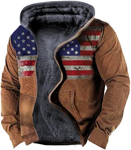 ADSSDQ Zip up hoodie za muškarce, skijanje pulover muškarci padaju plus veličina s dugim rukavima slatka
