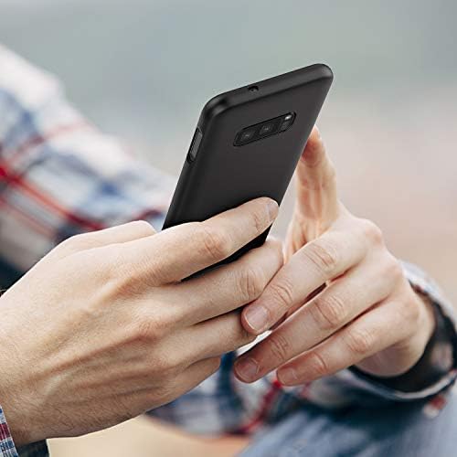 EasyAcc futrola za telefon Samsung Galaxy S10e [podržava bežično punjenje], mat crna tanka TPU kućišta od