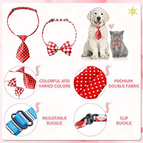Set podesivih kravata za pseće mašne i kravate za vrat od 70 komada uključuje 40 leptir mašna za kućne ljubimce