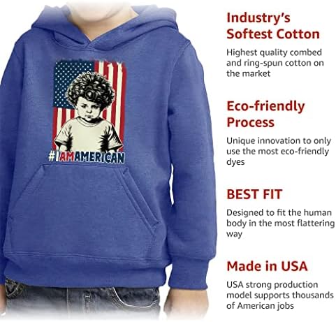 Ja sam američki duhdler pulover - šarene spužva Fleece Hoodie - Art Hoodie za djecu