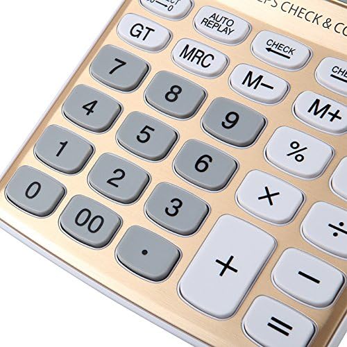 Kalkulator sa baterijom i solarnim napajanjem, Eleauto Big Brought gumb Veliki LCD displej Kalkulatori Osnovni