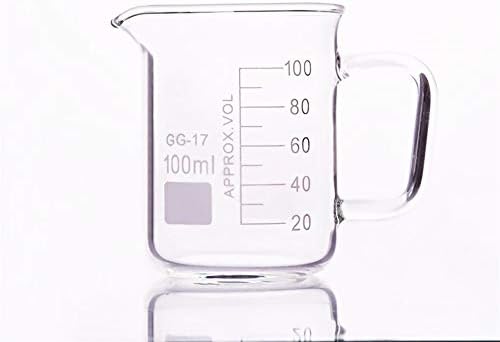 Planinska muška Laboratorijska čaša u niskom obliku, kapacitet 100ml, vanjski promjer = 52 mm, visina =
