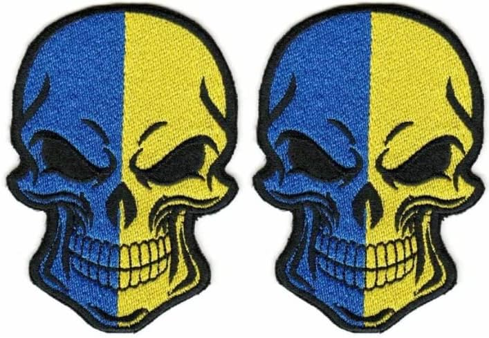 2pcs lolly & Ukrajina zastava za vez za vez za patch za kuka i petlje Morale zakrpa taktičke vojne značke