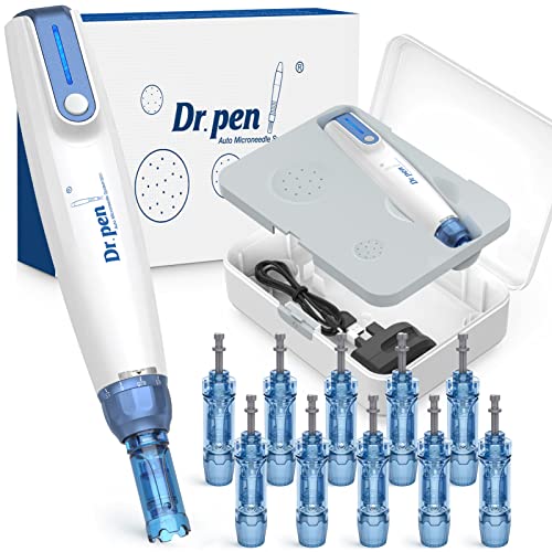Profesionalna olovka za mikro jednored - Dr. Pen A9 Električna olovka Derma sa 10 zamjenskih patrona - podesivi