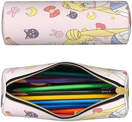 Tegcuid anime olovka za žene ružičaste slatke torbice kože kawaii sa patentnim zatvaračem za školski ured