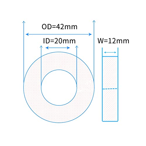 UniFizz gumeni poklopac ležaja kuglični ležajevi Duboko utora Kuglični ležaj 6004RS 20x42x12mm Pred-podmazani