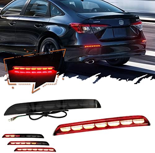 TurningMax kompatibilno sa 2021 2022 Honda Civic Sedan reflektorom za stražnji branik kočiono svjetlo za