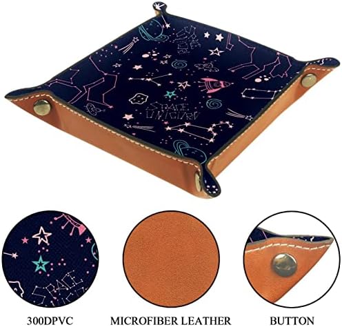 Stars Unicorn Constellation u svemiru praktična kožna ladica od mikrovlakana - kancelarijski sto ladica
