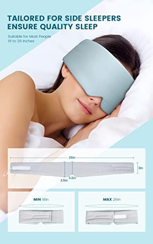 BLSSNZ maske za oči za spavanje, hlađenje i toplo dvostruko korištenje spavaće za spavanje, svjetlost