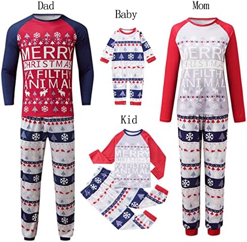XBKPLO Porodica koja odgovara Family Božićni pidžami, Božićne pidžame za porodičnu i pasu Par Valentines