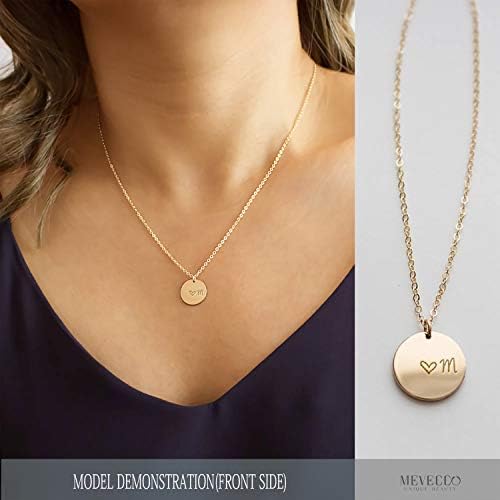 Mevecco zlatne početne ogrlice za žene 18k pozlaćene minimalističke dvoslojne ogrlice sa slovima personalizirane