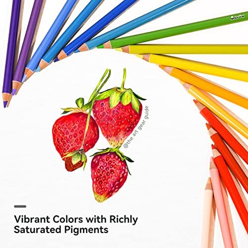 ARRTX Professional 126 boja obojene olovke za umjetnike koloristima Bojanje odraslih Bookingswith akrilne