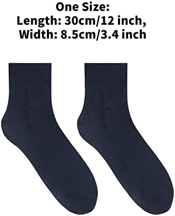 Yizyif 5 parova ultra tanke poslovne haljine Tube Socks svilene čarape za muške