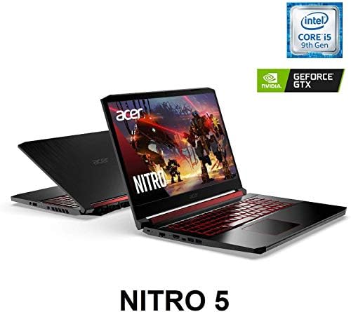 Acer Nitro 5 Gaming Laptop, 9th Gen Intel Core i5-9300H, NVIDIA GeForce GTX 1650, 15.6 Full HD IPS ekran,