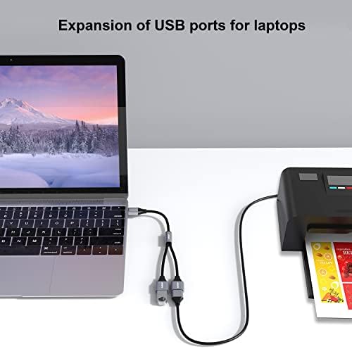 Andapa USB razdjelnik za punjenje, USB razdjelnik 1 u 2 vanjsku pretvorbu produžetka za Mac, automobil, Xbox One Series X / S, PS4, PS5, laptop
