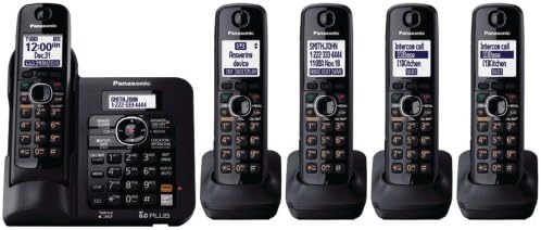 Panasonic KX TG6641B DECT 6.0 bežični telefon sa sustavom odgovora, crna, 1 slušalica