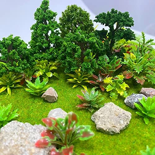 88kom Model drveća mješovite minijaturne biljke Model voza pejzaž arhitektura drveće Fairy Garden Trees