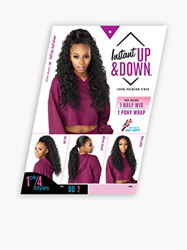 Sensationnel INSTANT Updown halfwig Pony - Instant Weave Up and down 4 style in 1 half wig pony drawstring