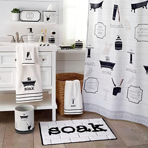 Avanti posteljina ikone kupaonice Novost dodatna oprema za kupaonicu, bijela / crna