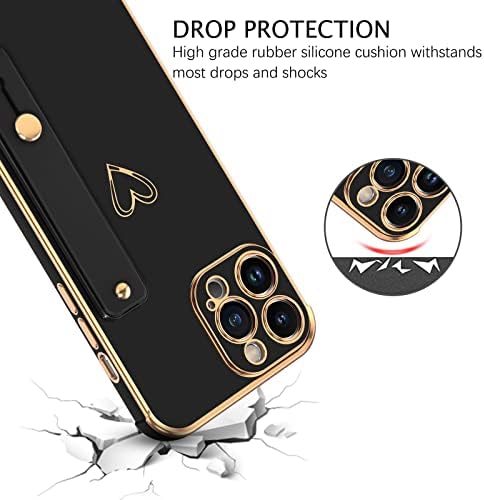 BENTOBEN iPhone 14 Pro Max Case, tanka tanka luksuzna slatka srce dizajn Lima Meki Branik Shockproof zaštitne