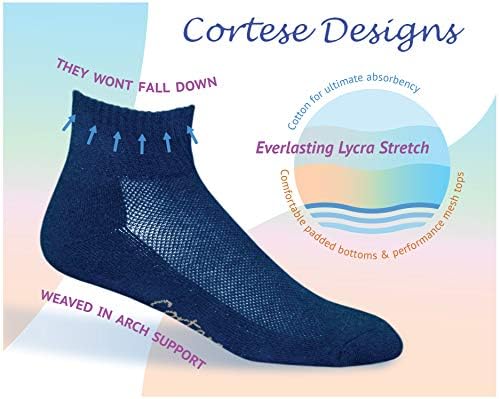 Ženske atletske udobne čarape Cortese dizajnira srca