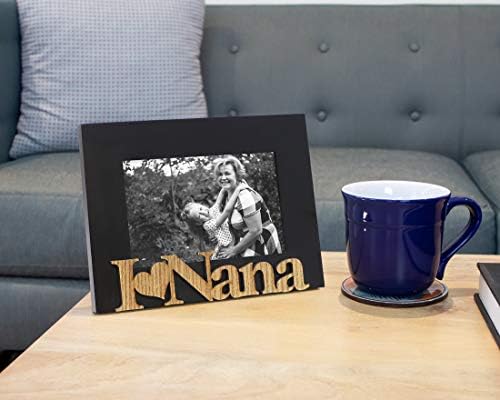 Isaac Jacobs Wood Sentiments volim Nanu okvir za slike, foto poklon za Nanu, baku, porodicu, prikaz na stolu,