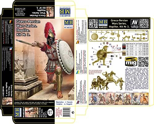 Master Box 32013-1 / 32 Greco-Persian Wars Serija. Hoplite. Komplet № 3, Komplet modela
