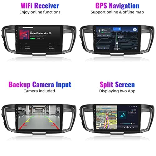 Android Car Stereo Bluetooth radio GPS glavna jedinica za navigaciju za Honda Accord 9. Gen 2.0L 2013-2018