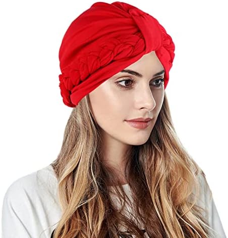 Kapa za glavu kapa za žene, ženska pletenica Turban kapa kapa za kosu kapa za glavu omotajte poklopac kape