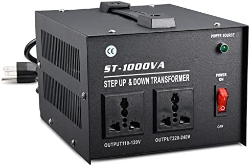 ZGROCK 1000 Watt Voltage Transformer-Step Up and Down-Zaštita prekidača univerzalni dvostruki izlaz Step
