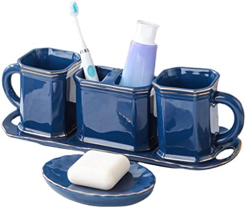 Genigw pup za ispiranje usta Šestomični set Nordic keramički kućni čaj za pranje pehara za četkanje zuba